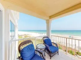 2nd-floor Gulf front condo with private balcony views on-site outdoor pool grill