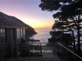 Lynmouth में, होटल Ocean Terrace, Luxury Family Apt, Sea view and Terrace, 2 BR, Parking