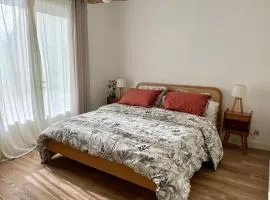 Chambre avec entrée indépendante, SDB privative, piscine et grand garage et proche hyper-centre