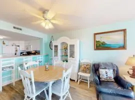 Fourth-floor side condo at oceanfront resort with pools, hot tub & beach access