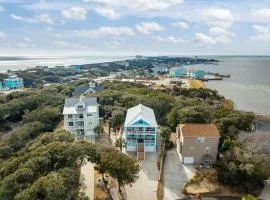 Sound view home with large deck and close proximity to the beach