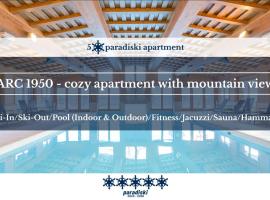 ARC 1950 - cozy apartment with mountain view, hotel in Arc 1950