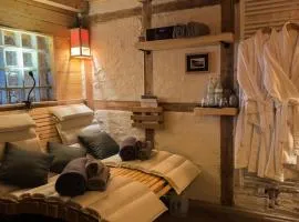 Camping-Fass inklusive Sauna & Frühstück, Bad & WC über die Terrasse