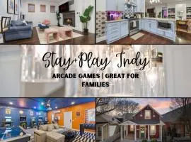 Stay & Play Indy- Indoor Fun - 5 Min to Downtown - Sleeps 10 - Arcade fun