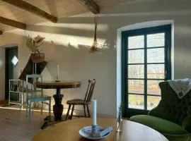 Stone House With Thatched Roof On 1750S Farm