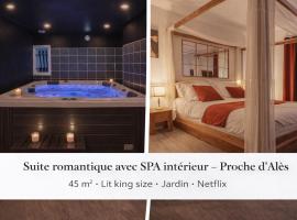 Suite romantique La Maison de Flora SPA intérieur, jardin et lit King size, готель у місті Rousson