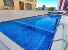 serene stays apartment with fully equipped gym , heated swimming pool ,private parking space and amazing scenic views