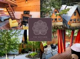The Return to Stone - A-Frame Cabin w Soaking Tub