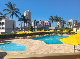 몽가과에 위치한 호텔 Apartamento T61-moderno com vista para o mar em Mongaguá