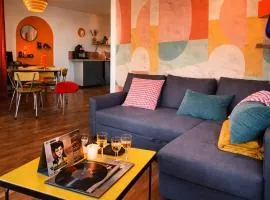 Vinyle club-rétro 70's-6 pers-Terrasse-Wifi-Parking