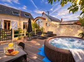 Gîte climatisé avec jacuzzi privé & terrasse - jusqu'à 7 pers entre Blois et Amboise