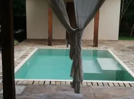 Boungalow 200 mt from the beach, with pool Private