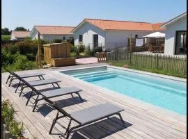 Maison Calme Biscarosse avec Piscine - 10 min Plage