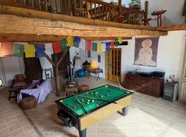 En Pascot - Gîte 190 m2 pour 6 personnes - idéal familles et amis - 3 chambres et 2 salles de bain - billard, jardin, barbecue et bibliothèque - à 10 min de Villefranche, Nailloux et du Canal du Midi
