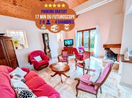 La VILLA MOUSSE - Maison 4 Ch proche Futuroscope et Aquascope, hotel a Quincay