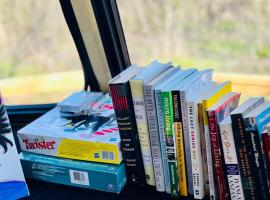 Spend an evening in TrolleyParton #love #vintage #IndoorOutdoorMovieNight, hotel in Doyle