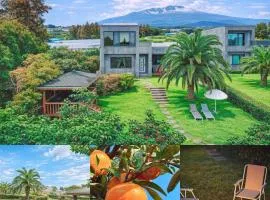 동홍별장 Fantastic Tangerine Orchard, Hallasan View, Private Villa for One Team Only, Large BBQ, Toddler Hot Spring Pool, Large Family, Top Rated Location