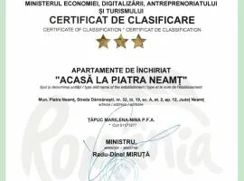 Acasa in Piatra Neamt Clasificat 3 stele