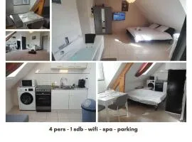 Déols studio balnéo 2-4 pers - wifi - parking