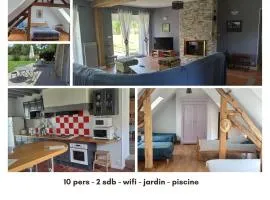 Le tilloux - 10 per - jardin - piscine - wifi