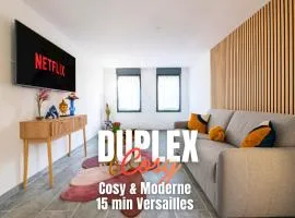 Duplex Cosy - Moderne - 15min Versailles