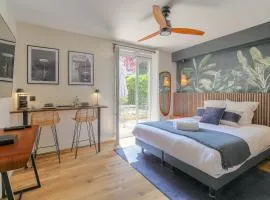 Studio chic piscine, jardin et parking, Lyon 3