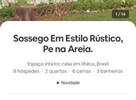Estilo Rústico Pé Na Areia