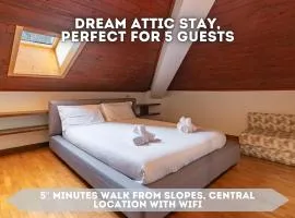 Central Alpine Attic - 5 Min Walk To Ski Lift