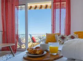 Studio Vue Mer - Terrasse Privée - Piscine - Entre Nice et Cannes