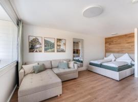 Löffingen में, होटल Gemütliches 37qm Apartment - Balkon und Naturblick mit Pool im Haus