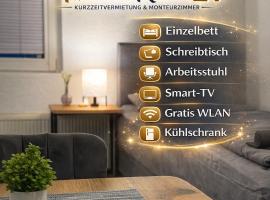 TimelessRoom24 Einzelzimmer & Doppelzimmer bis zu 15p, Hotel in Herten