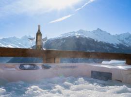 Dixence Resort Luxury Top Floor Apartment with Jacuzzi, Hotel in Hérémence