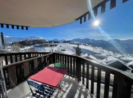 Plein centre Alpe d'Huez vue panoramique