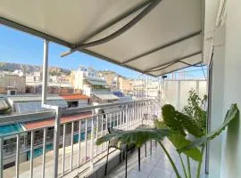 Top Floor Apt with Balcony - Acropolis View & Sunset - Koukaki