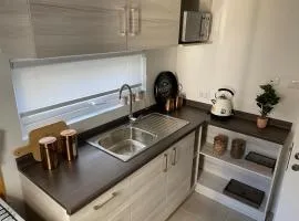 House in a residential neighborhood