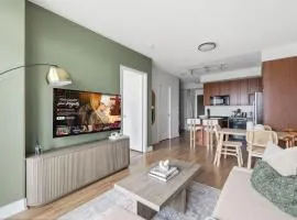 Stylish Downtown 1BR Condo Balcony & City Views