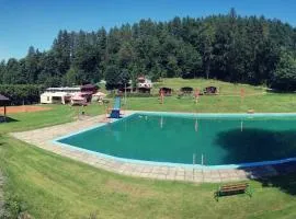 Karavan 1 v areálu Koupaliště Bystré v Orlických horách