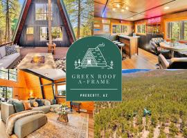Green Roof A-Frame Endless Views Modern Cabin, hotel a Prescott