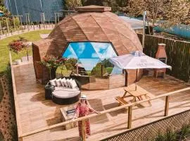Domo Geodésico Exclusivo • Hidro, Calefator e Vista para a Natureza