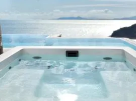 Beach walk Kalo Livadi villa with pool and hot tub by Calypso Sunset Villas