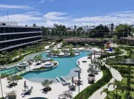 Flat Garden com Vista Piscina, Muro Alto, Porto de Galinhas - 250m da Praia