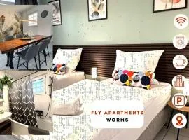 URBAN WORKSTAY WORMS, 3 BR, Parkplatz, WLAN