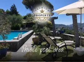 SUITE room with private pool area, near COMO lake, private parking