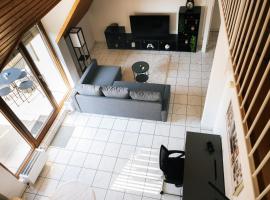 Maisonette-Wohnung Airport Messe Stuttgart - Balkon - Parkplatz, hotel a Filderstadt