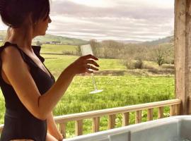 The Laundry Room, with hot tub, spectacular views, and log burner A romantic retreat for two, hotel a Llangadog