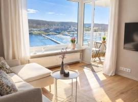 Strandhafer-Balkon mit Meerblick- 2 Min zum Strand, Hotel in Schausende