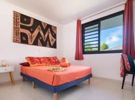 Moorea bungalow cosy proche plage de Temae