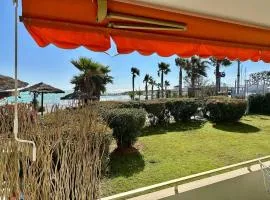 Studio Front de Mer, Plage à 10m, parking