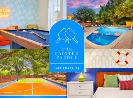 Resort Style Backyard Pool Pickleball Court