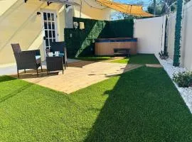 Cozy Private Studio with Hot Tub and Workspace Near Gulf Beaches